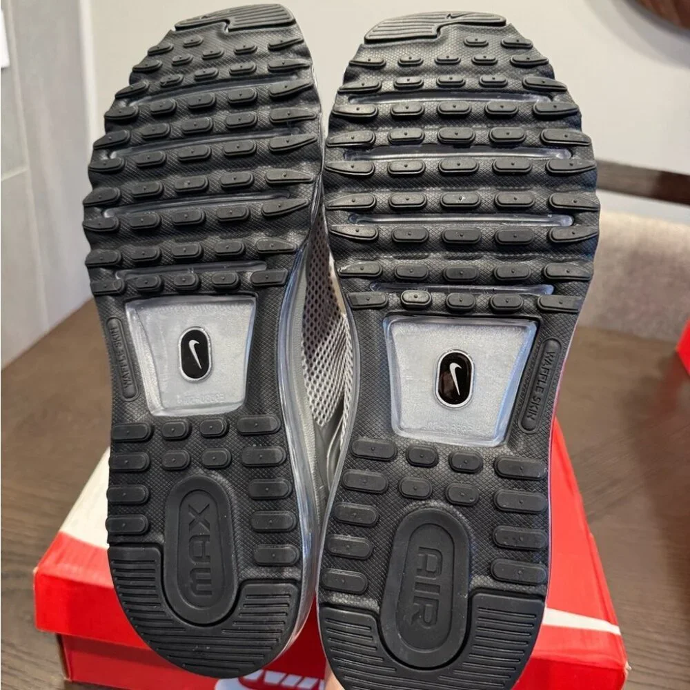 Nike Silver Air Max Running Shoes